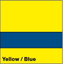 Yellow/Blue SATIN 1/16IN - Rowmark Satins